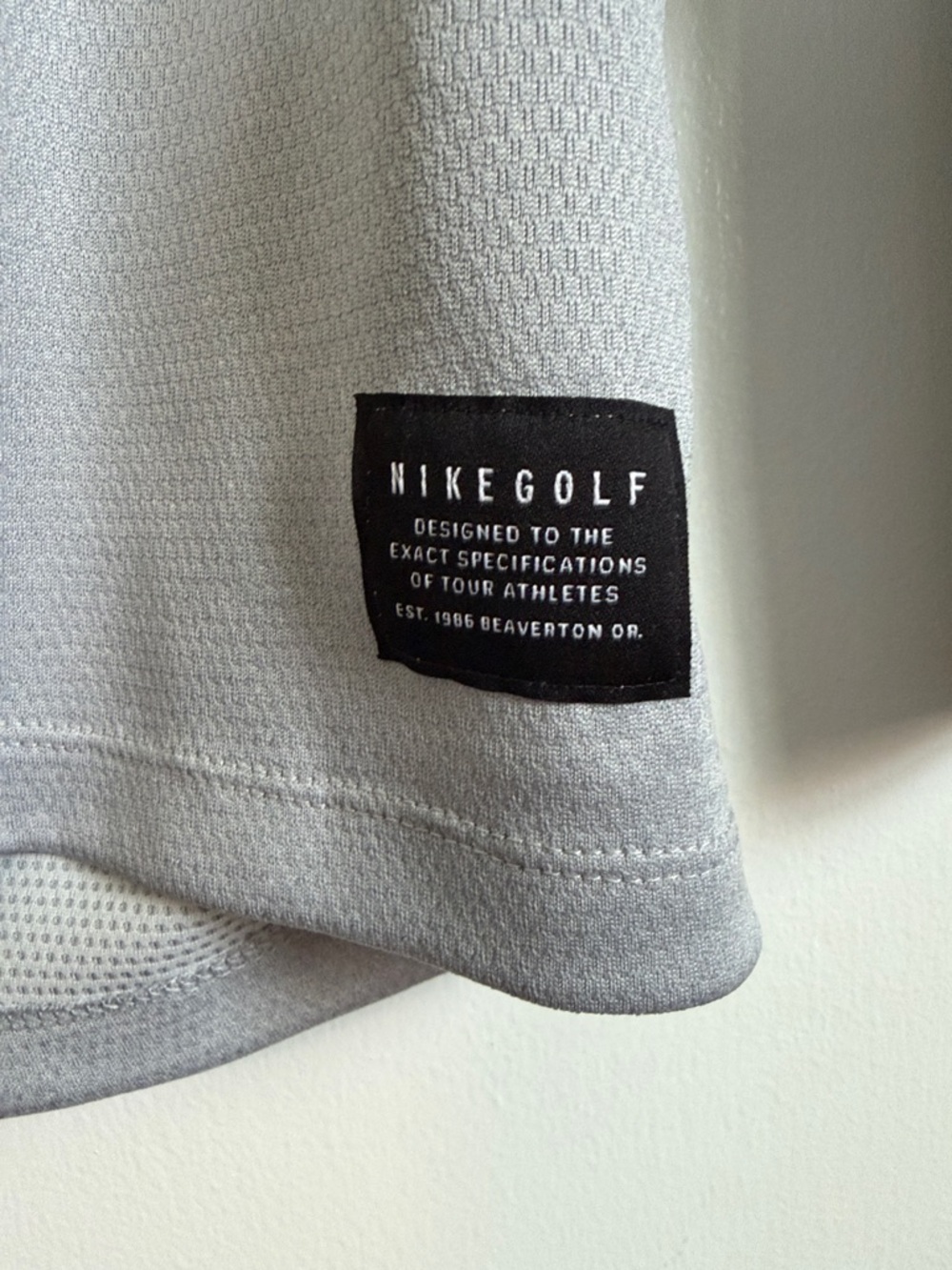 Nike Black & Light Gray Dri-FIT Golf Top - Picture 3 of 5